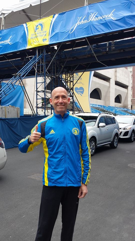 Neil Gottlieb at the Boston Marathon