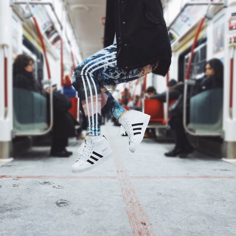 ADIDAS WOMEN'S SUPERSTAR UP W BLACK BLACK Akira