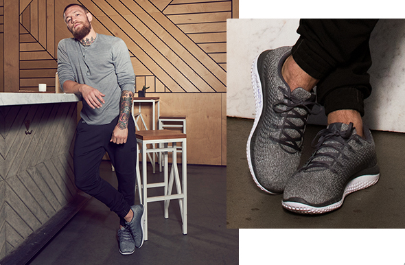 conor mcgregor wearing reebok shoes