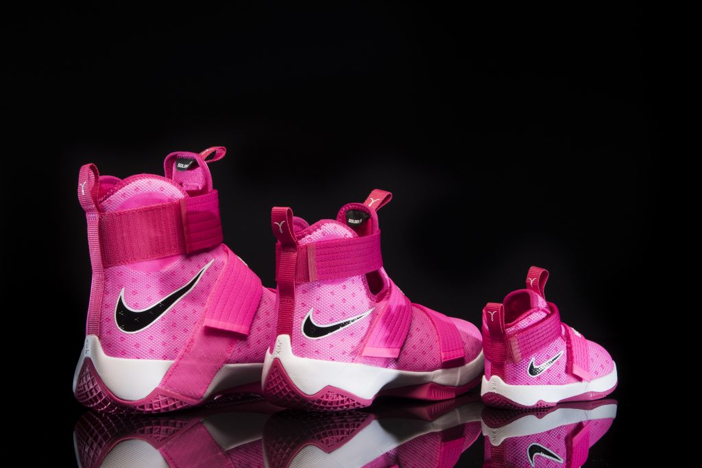 pink lebron 10