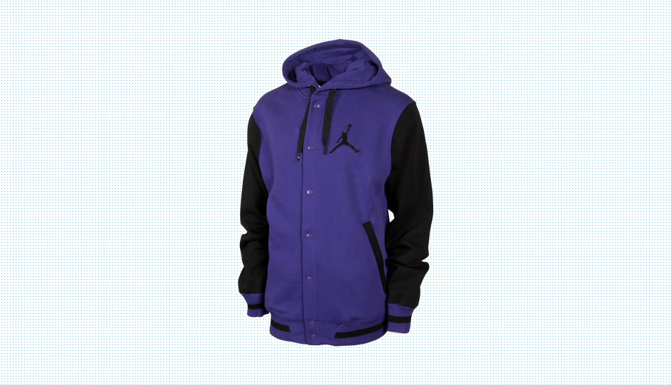 purple and white jordan jacket