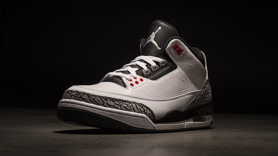 jordan 3 infrared black laces