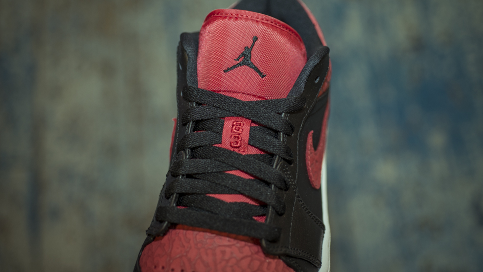jordan 1 low bred elephant print