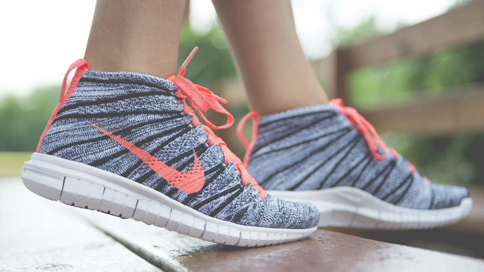 nike free flyknit chukka dark grey