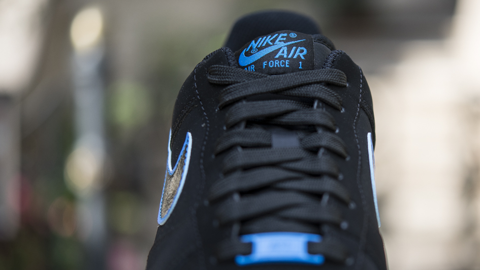 blue and black nike air force