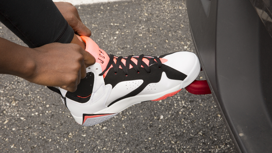 Jordan Retro 7 White Black Hot Lava