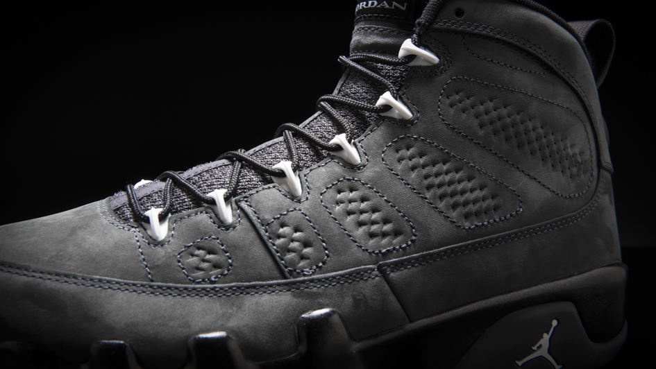 jordan 9 anthracite on feet