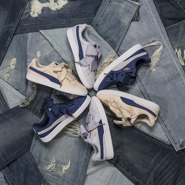 puma heart denim