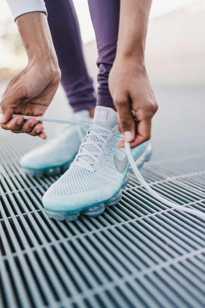 vapormax white ice blue