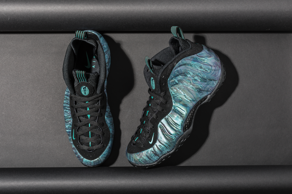 Add An Iridescent Look To Your Rotation With The Nike Air Foamposite One PRM Aurora Green The Fresh Press by Finish Line