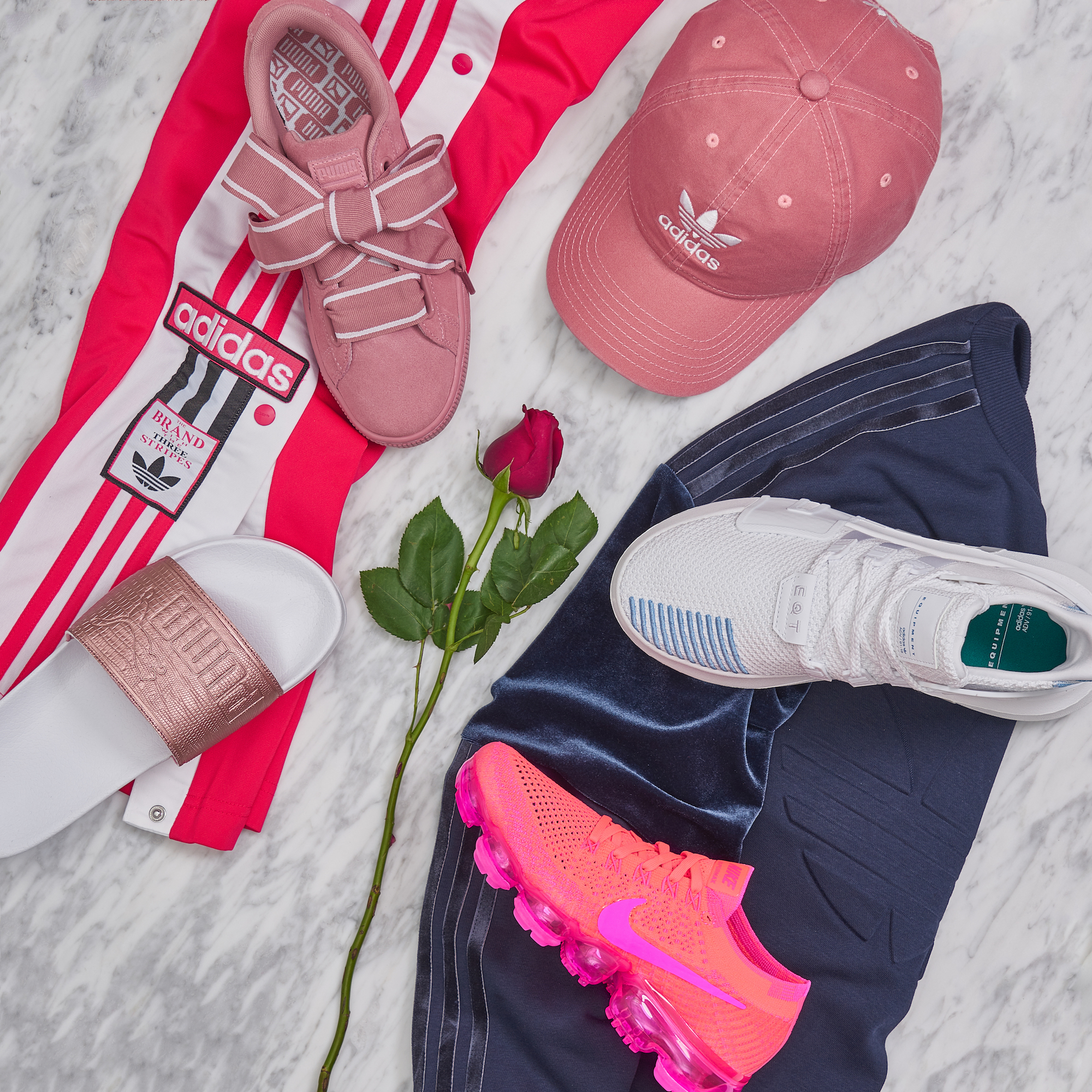 pink adidas finish line