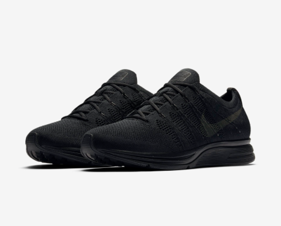 flyknit trainer all black