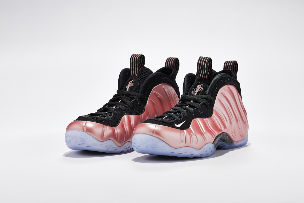 nike rose gold foamposite