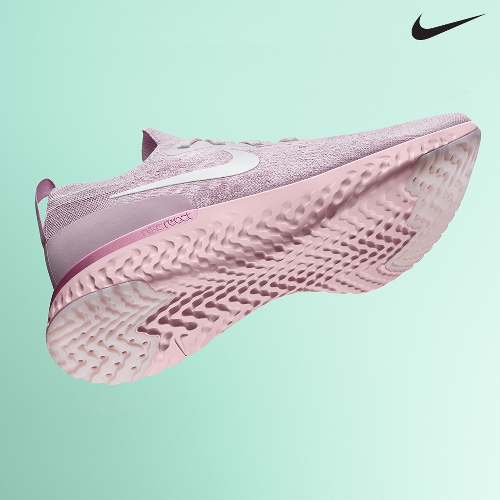 nike epic react flyknit pink matcha