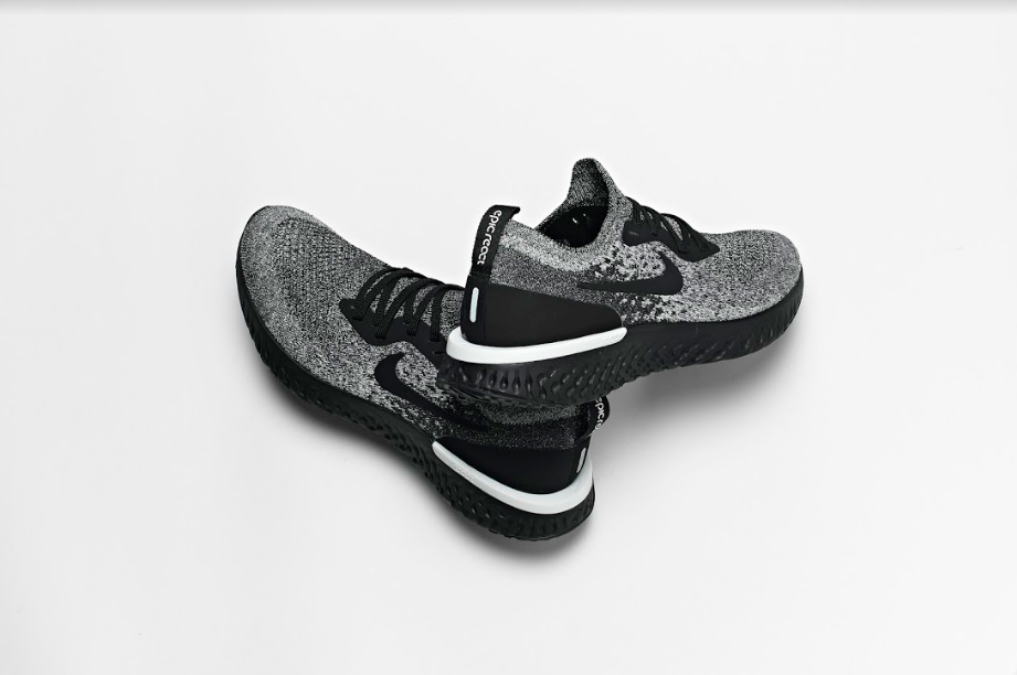 nike epic react black black white