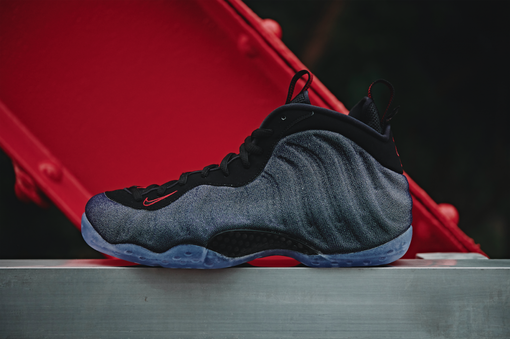 nike foamposite denim