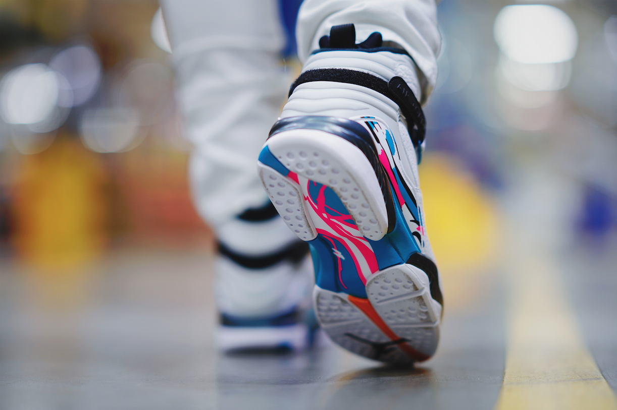 jordan 8 south beach on feet