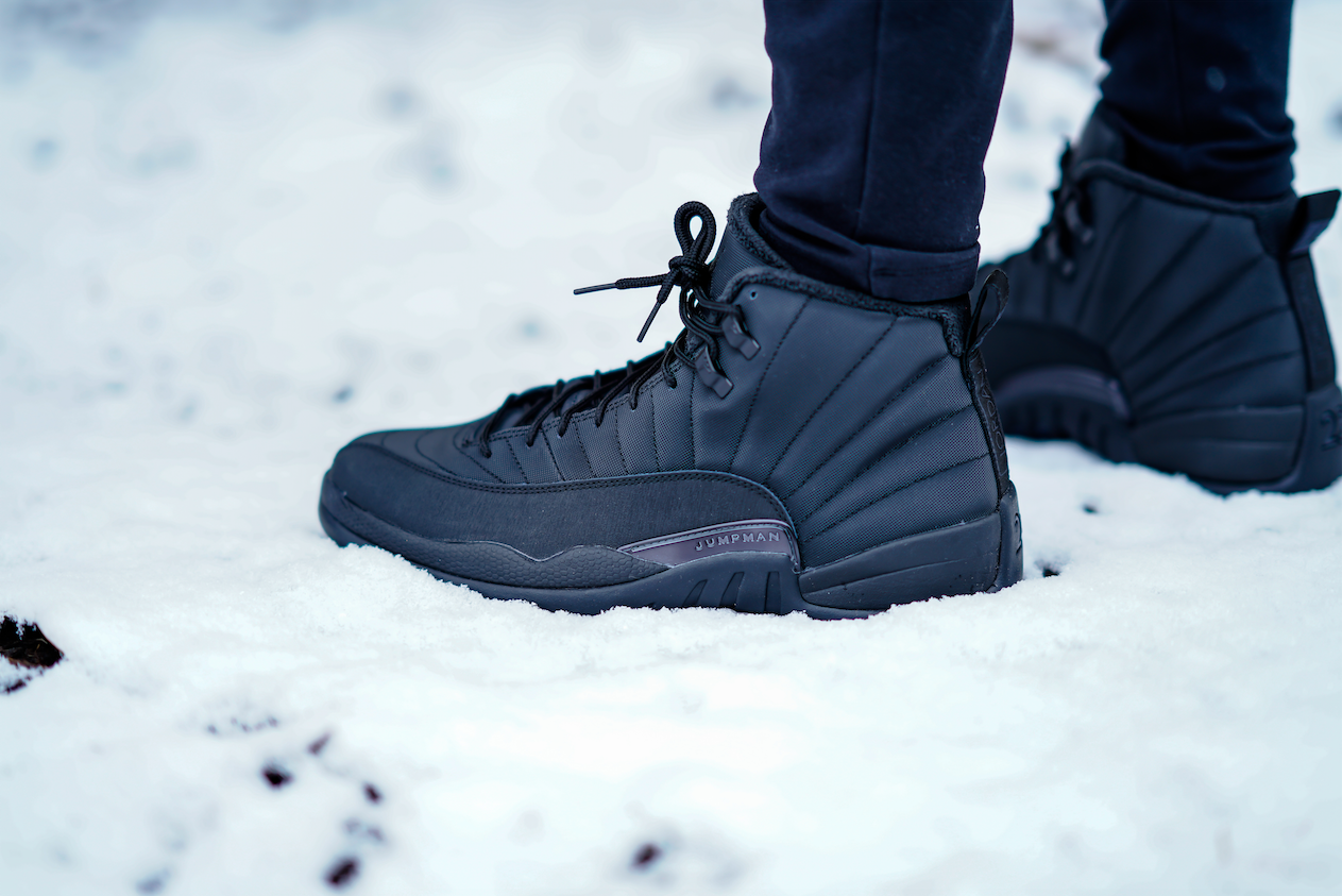 jordan 12 winterized on feet