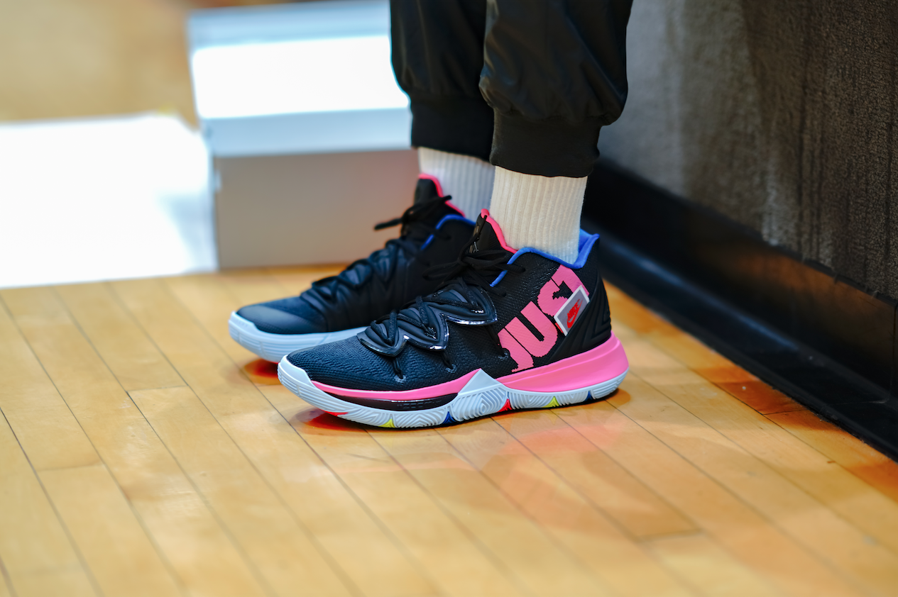 kyrie 5 pink just do it