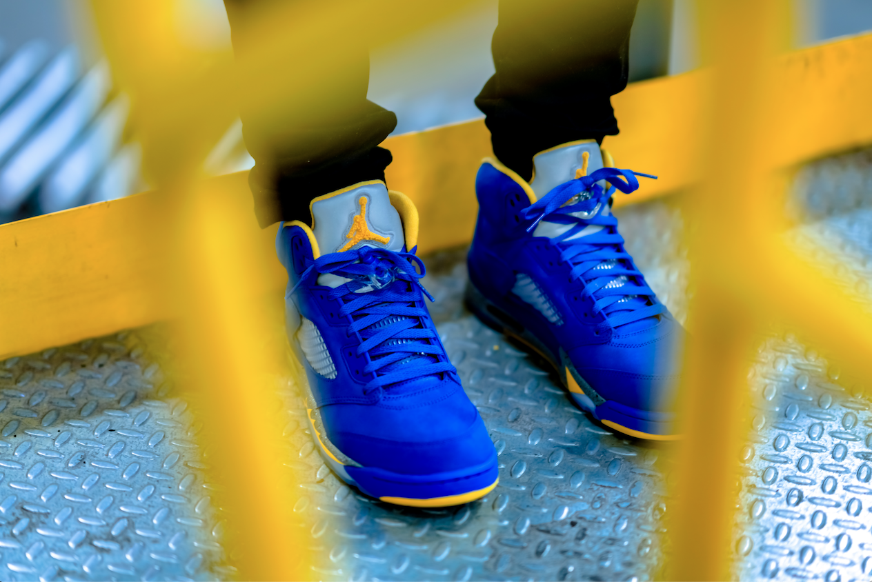 blue laney 5s on feet Shop Clothing 