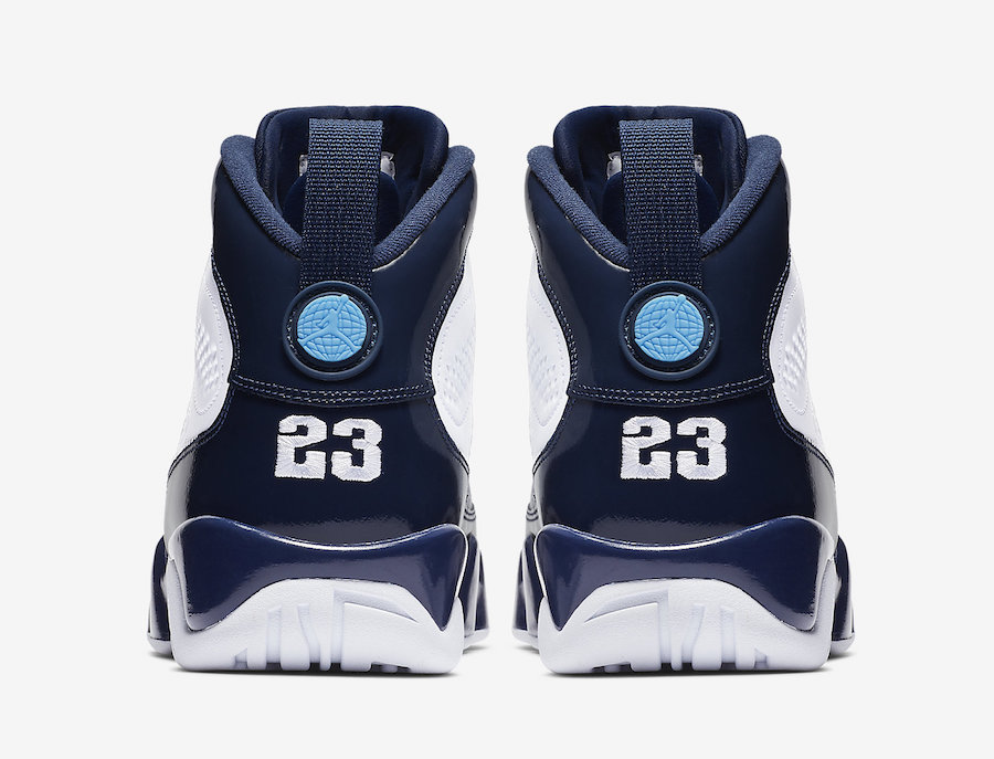 jordan retro 9 blue and white