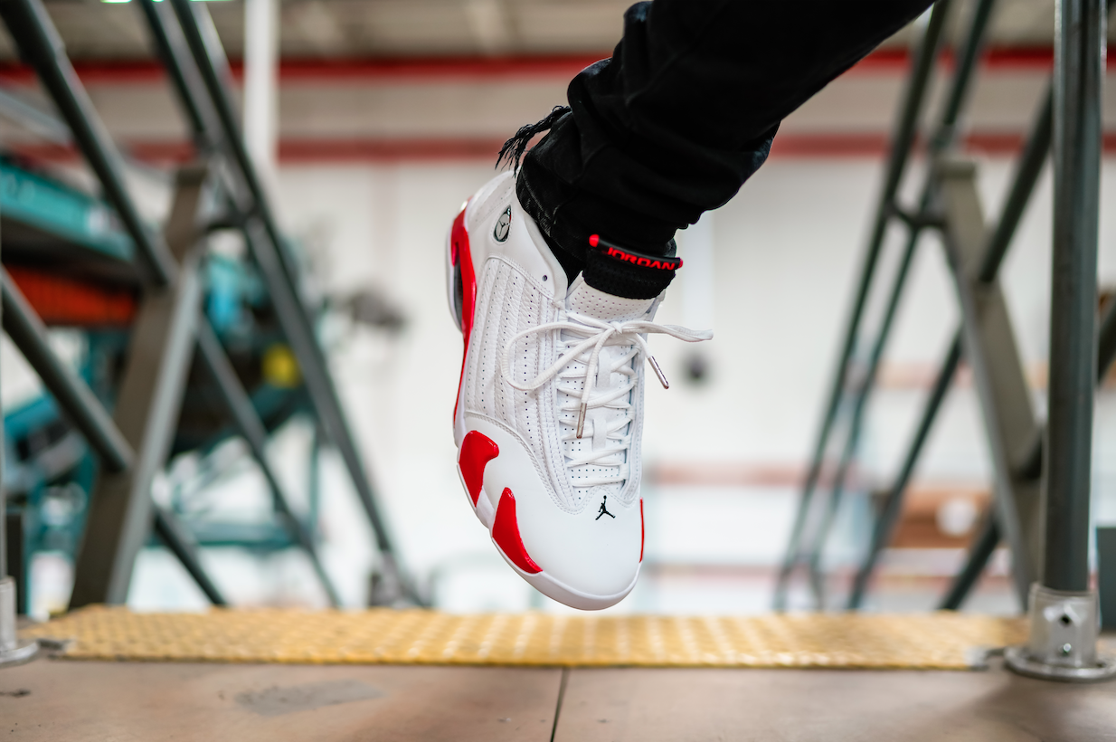 air jordan 14 last shot on feet