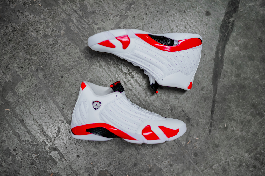 red and white jordan 14