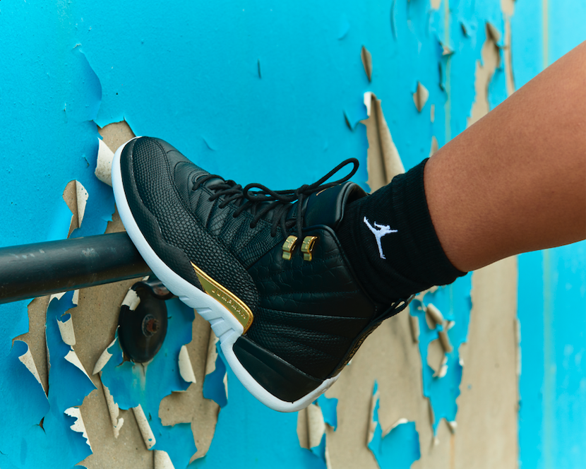 all black jordan 12 womens