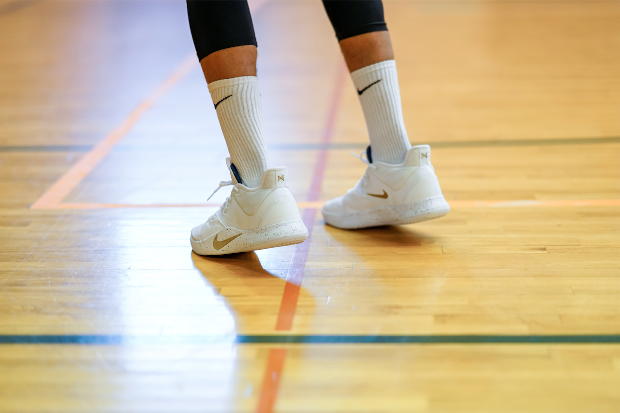 nike pg 3 white gold navy