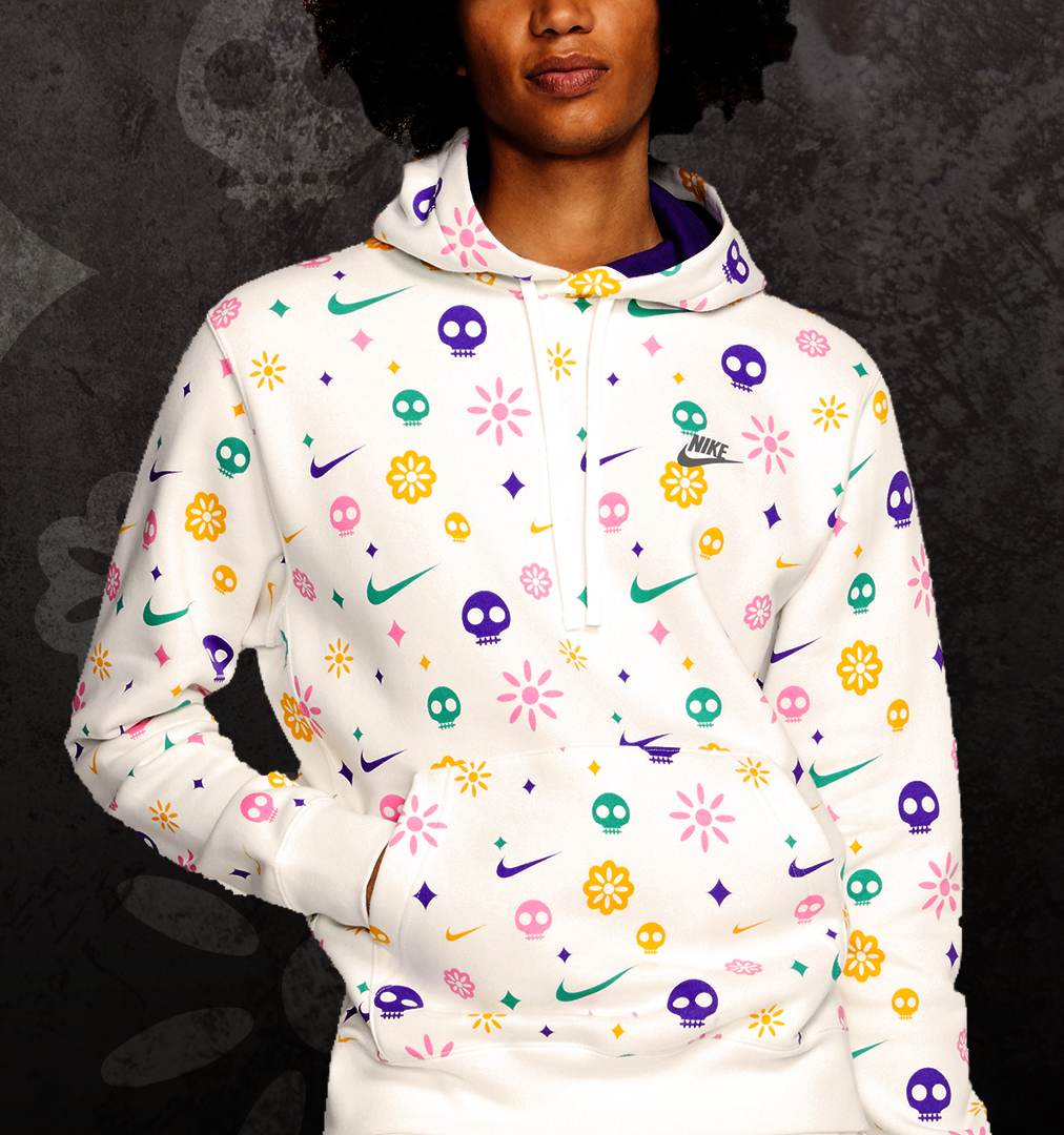 dia de los muertos hoodie nike