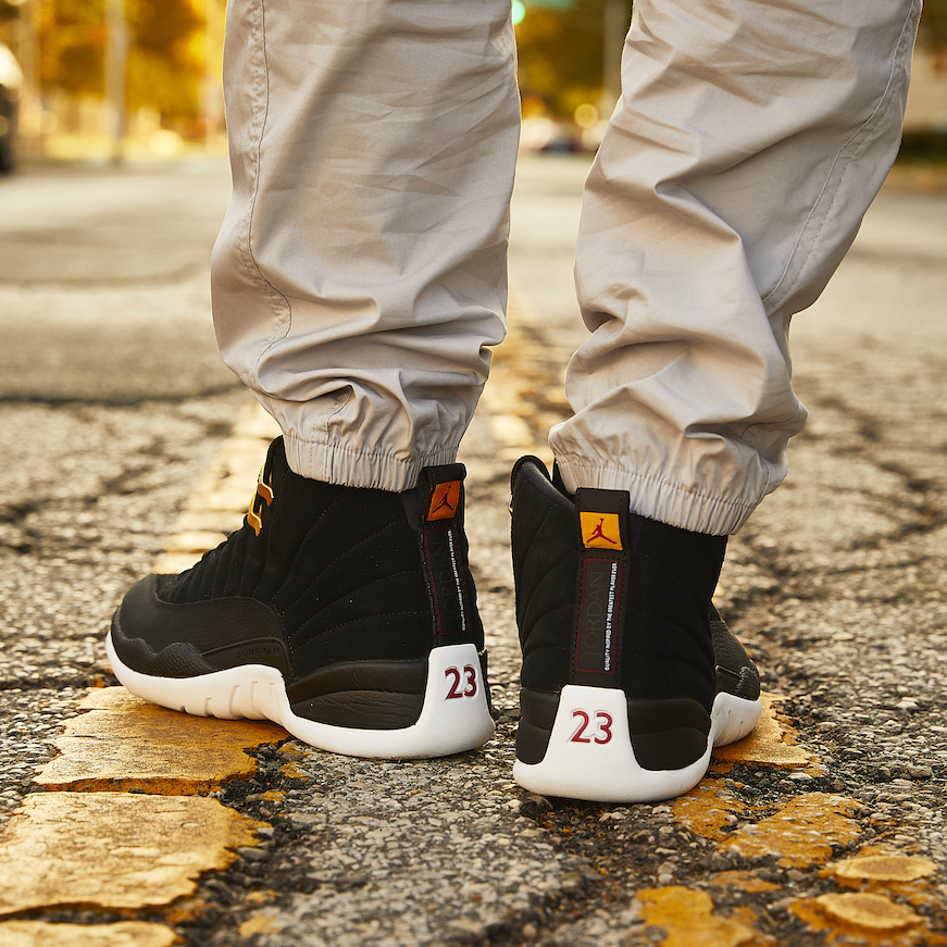 black jordan 12 finish line