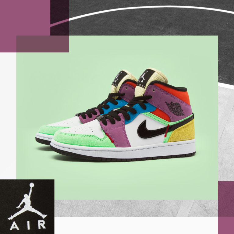 Taking 'Multicolor' to the extreme in the new Women's Air Jordan 1 Mid SE | The Fresh Press by 
