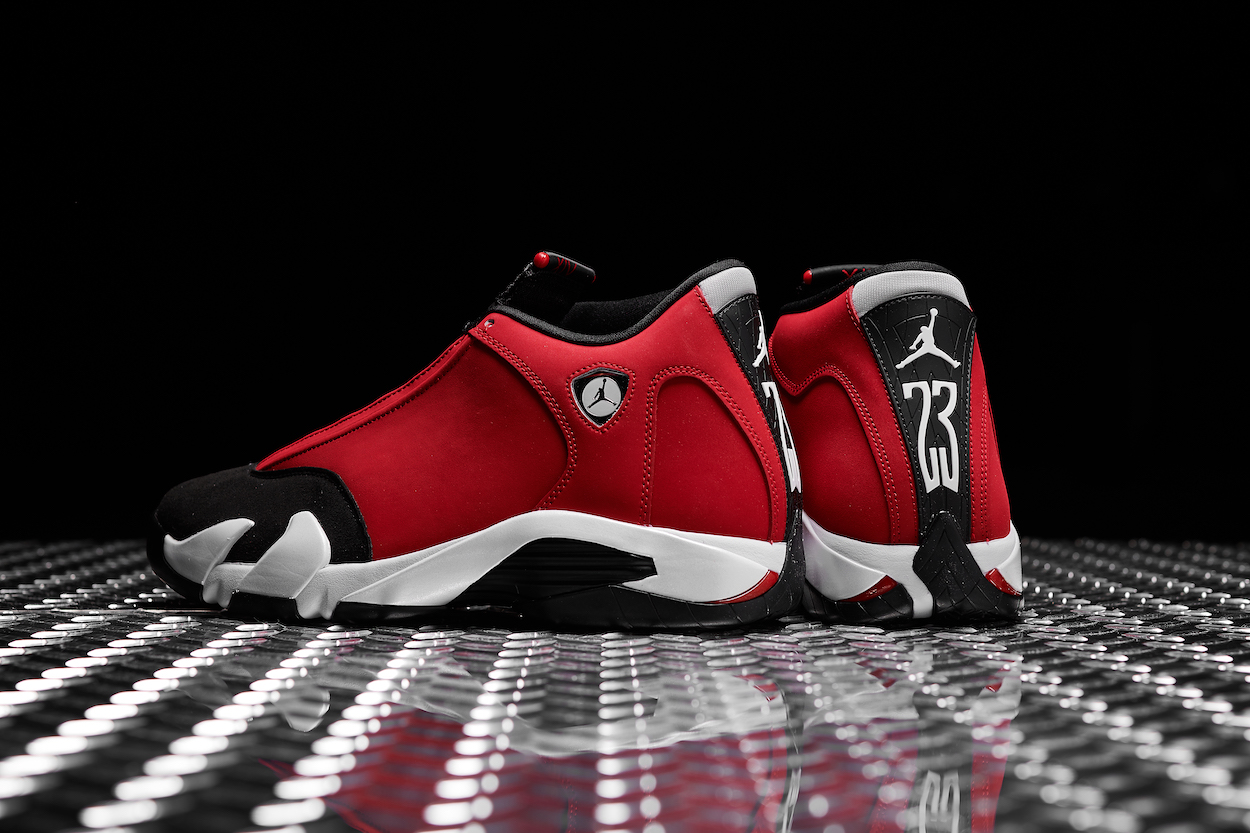 mens air jordan 14 retro gym red