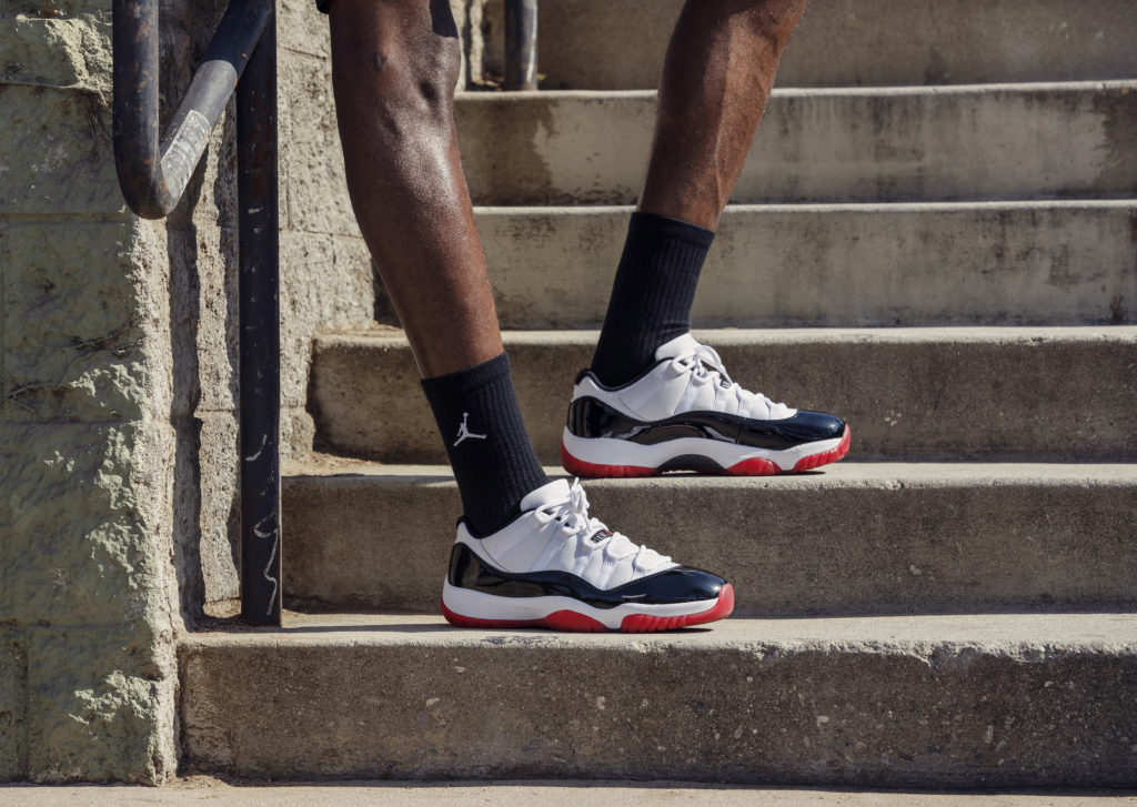 finish line jordan 11 bred