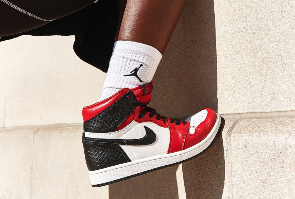 Premium textures adorn the exclusive Women's Air Jordan 1 Retro High 'Satin  Red' – The Fresh Press by Finish Line