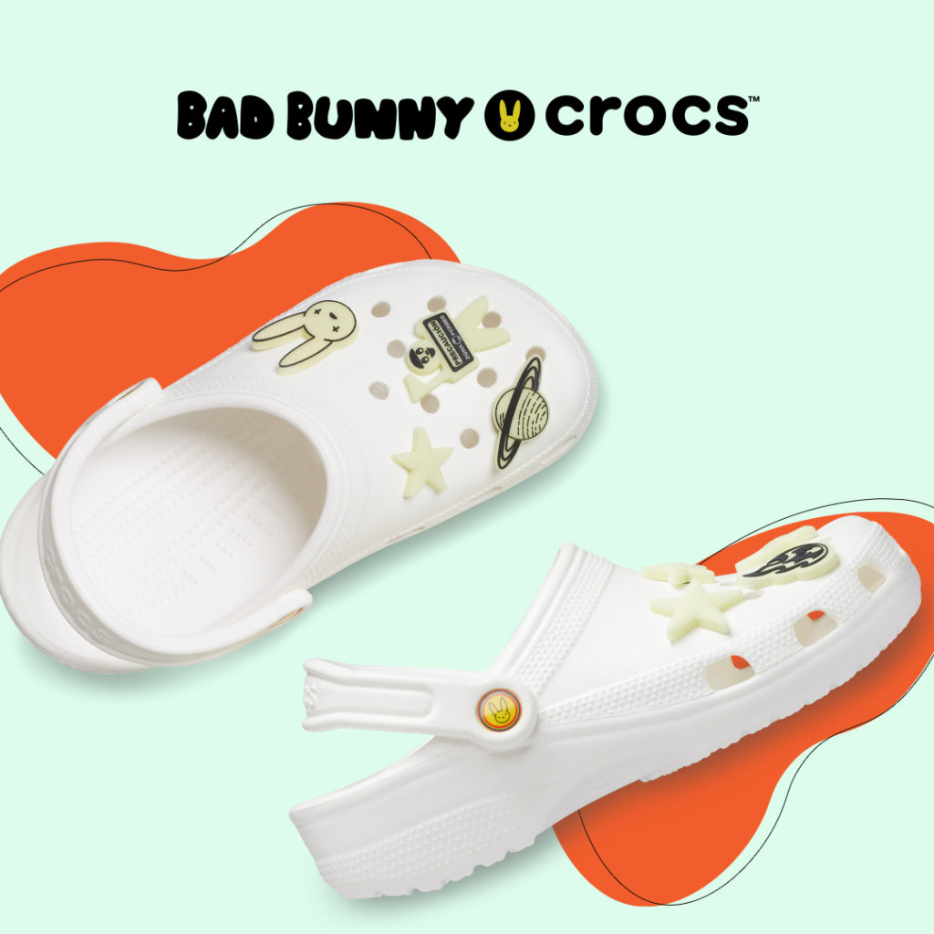 finish line bad bunny crocs