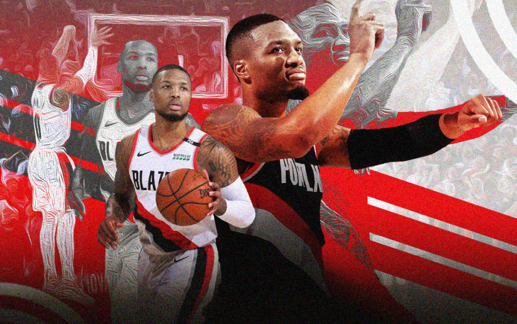 Damian lillard wearing dame on sale 4